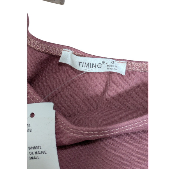 Timing - Dark Mauve- Long Sleeve - Body Suit - Size Small - New with Tags - Picture 5 of 7